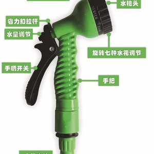 ชุดสายยางฉีดน้ำแรงดันสูงแบบยืดหดได้ สำหรับล้างรถข้ามพรมแดน ใช้งานได้หลากหลาย พร้อมข้อต่อมาตรฐาน ใช้ในสวนได้ - Product Image 3