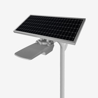 6500K Super Bright 100W Panneau Intégré LED Lampadaire Solaire Économie D'énergie Haute Efficacité WaterproofIP66 Road Street
