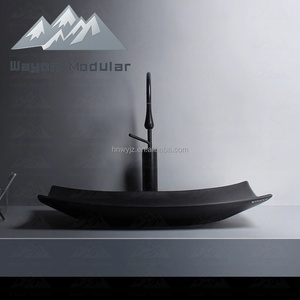 Lavabo <span class=keywords><strong>de</strong></span> Cerámica Curvo <span class=keywords><strong>de</strong></span> Diseño Creativo Wayon para Baño, para Interiores <span class=keywords><strong>de</strong></span> Lujo - Product Image 3