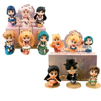 9 Estilos de Figuras de Anime de Sailor Moon, Tsukino Usagi, Caja Misteriosa Sorpresa, Juguete Coleccionable, Gachapon, Caja de Huevos, Premios de Juego, Juguetes