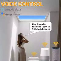 Panneau LED de fenêtre virtuelle, lumière artificielle, solution d'éclairage naturel intérieur