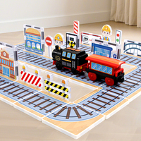 Juguete de Tren de Construcción 3D, Bloques de Construcción Magnéticos, Juguete Educativo, Fichas Magnéticas, Certificado EN71 y ASTM