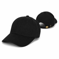 Casquette de baseball unie en sergé sportif, 100 % coton, réglable, décontractée et sportive, haut de gamme, idéale pour événements moto, cadeau pour hommes