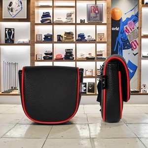 Boshiho Custom Logo Two-Flap Mallet Putter Club Headcover Lightweight Durable PU Leather <b>Golf</b> Shafted Mallet Putter Headcover - Product Image 6