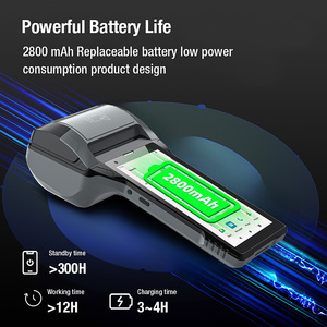 เครื่องรับชำระเงินแบบพกพา Android 12 PDA พร้อมเครื่องพิมพ์ใบเสร็จความร้อน 4G WiFi กล้อง สแกนเนอร์ ช่องใส่ซิมการ์ด - Product Image 5