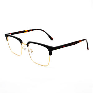 Lunettes demi-monture en verre neuves de haute qualité au design simple et à la mode <span class=keywords><strong>pour</strong></span> hommes et femmes - Product Image 4