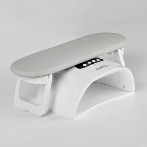 Folding PU Sponge Nail Armrest Desk Mat Portable Hand Rest <b>Pillow</b> Support Cushion for Manicure Salon - Product Image 3