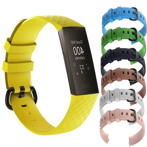 Cinturino di Ricambio per Braccialetto Sportivo Smart per Fitbit Charge 4 3 SE, Fibbia Nera, Stile Ufficiale, Cinturino in Silicone - Product Image 1