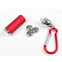 Logo personnalisé porte-clés lumière Led torche Mini en aluminium mousqueton porte-clés lampe de poche