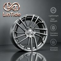Rines de Auto Forjados en Negro Brillante con Diseño de Múltiples Radios, Personalizados con PCD ET, Cóncavos Profundos, para BMW, Audi, Benz