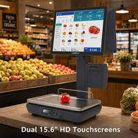 POS-терминал LongFly 15.6 с сенсорным экраном AI, весами и цифровой платформой для супермаркетов, OIML, Windows I7, арабская версия