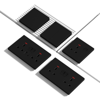 Bingoelec vente en gros UK C8 prise domestique 146 prises doubles avec indicateur avec interrupteur et prise USB A + C