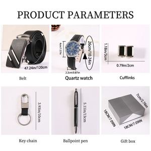 Juego de Regalo de Reloj, Cartera y Cinturón de Lujo Personalizado al por Mayor para Hombre, para el Día del Padre, Cumpleaños, Navidad, Acción de Gracias, Regalo Corporativo - Product Image 2