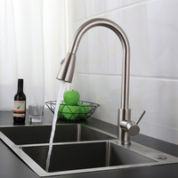 Robinets de bain et de douche à tirette Cupc de salle de bain en acier inoxydable brossé doré évier tête de pulvérisation robinet de cuisine