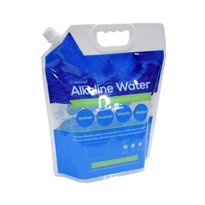 Sac à eau alcaline pliable de 5 L en plastique de qualité alimentaire sans BPA avec bec verseur d'angle - Product Image 2