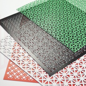 Nhà sản xuất cung cấp PVC tráng nhôm đục lỗ kim loại lưới phân vùng kim loại tường - Product Image 3