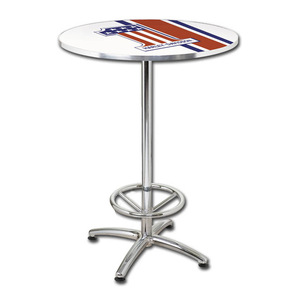 Outdoor Round <strong>Bar</strong> <strong>Tall</strong> <strong>Table</strong> Portable Pub Counter Height <strong>Table</strong> - Product Image 2