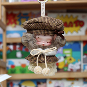 Skullpanda – ensemble de cape en laine d'hiver, vêtements pour poupées en peluche, porte-clés pour jouets de 15 à 17cm, vêtements unisexes pour jeunes - Product Image 5