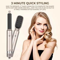 Brosse sèche-cheveux 5 en 1 modifiable 5 têtes Styler brosse à friser outils de coiffure pour le séchage du curling lissage