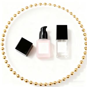 Vente en gros de flacons de fond de teint vides en verre carré rose de luxe de 15 ml et 30 ml avec logo personnalisé - Product Image 4