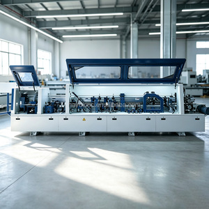 Linea di Produzione Integrata per Bordatura e Fresatura di Bordi con Arrotondamento Angoli per Pannelli Compensati e Armadi, Stabile e Professionale - Product Image 1
