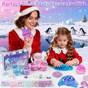 Pack varié de slime animalier en argile, avec breloques transparentes effet nuage de beurre et additifs, 24 couleurs, cadeaux pour fêtes d'enfants, vente en gros, OEM, ODM, fourniture directe usine - Product Image 4