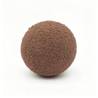 Balles en éponge de caoutchouc naturel orange de haute qualité à prix de gros pour pièces de machines à béton et camions-pompes