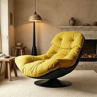 Chaise longue convertible moderne et réglable, écologique, rotation à 360 degrés, confortable, en cuir doux et agréable pour la peau, pour la chambre à coucher