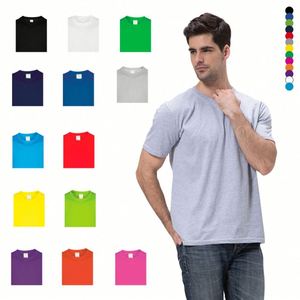 Design High Quality 100% Cotton Unisex Custom T-<b>Shirts</b> 180g Company Staff Uniform Camp Event Screen Logo White Adult T-<b>Shirts</b> - Product Image 4
