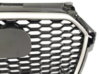 Pour Audi A1 S1 RS1 Grille inférieure du pare-chocs avant en plastique ABS 2015-2018 Pièces automobiles OEM