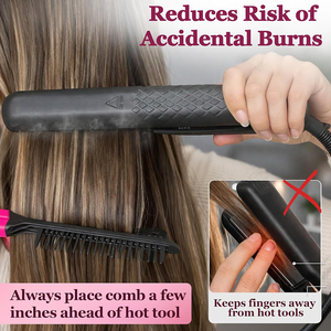 Peine Alisador de Cabello CHAOBA - Peine para Plancha de Cabello - Facilita el Peinado - Consigue un Cabello Liso en Minutos - Product Image 4