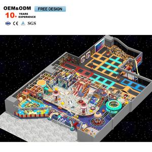 Attrezzature per il divertimento del trampolino dei bambini su misura a tema del videogioco commerciale, parco avventura dell'interno di espansione del guerriero - Product Image 3