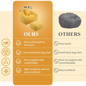 Sofá Seccional de Terciopelo Contemporáneo con Otomana para Villa y Salón, Diseño que Ahorra Espacio, Cantidad Mínima de Pedido Baja, Compra al por Mayor - Product Image 6