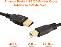 Kabel AV Geser, untuk Kecepatan Transmisi 2.0 480 Mbps, Konektor Berlapis Emas, Selubung PVC, 6 Kaki/10 Kaki/16 Kaki untuk Layar