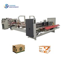 Machine automatique à grande vitesse de colle de dossier de boîte de carton feuille de papier ondulé collage pliant