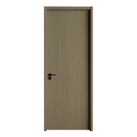 Porte escamotable en bois MDF avec cadre noir Porte intérieure en bois escamotable Design européen