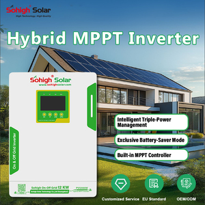 ระบบโซลาร์เซลล์แบบไฮบริด MPPT ขนาด 12 กิโลวัตต์ แบบออฟกริด ประสิทธิภาพ 95% คลื่นไซน์บริสุทธิ์แบบเอาต์พุตเดี่ยว สำหรับเครื่องใช้ไฟฟ้าภายในบ้าน - Product Image 2