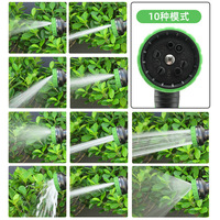 Tuyau d'arrosage de jardin rétractable en latex, 2 couches, haute pression, flexible, pour lavage de voiture, en matériau écologique