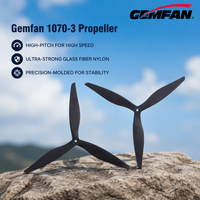 Hélice de drone GEMFAN ultra-résistante 1070-3, grande taille, 10 pouces, pas de 7, en fibre de verre et nylon, 3 pales, pour UAV à charge lourde