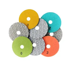 TRUE SHINE abrasive tools 3 step diamond marble polishing pad buffing sanding grinding pads