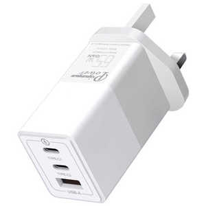Customized UK Wall Plug 2-Port Type-<b>C</b> <b>USB</b> QC3.0/QC4.0 PD 3.0 65W Fast Charger with OVP for Mobile Phones & Laptops - Product Image 4
