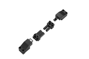 Быстроразъемный разъем 16А, 2-сторонний разъем, штекер, подключаемый провод, медный контакт, нейлоновый для подключения проводов питания - Product Image 3