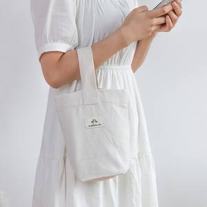 Bolsas de Mano de Lona de Algodón con Estampado Personalizado de Alta Calidad, Marca <span class=keywords><strong>GJH</strong></span>, 40x60x40cm, Asa Única, Modernas para Compras - Product Image 4