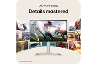 Monitor L-G 27UP850K-W de 27 Pulgadas UHD 4K IPS, 95% DCI, DisplayHDR 400, Soporte Ergonómico, Altavoces Integrados, para Oficina y Juegos