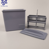 24-Piece Professional Microscope Slide Staining Rack with Plastic/Jar 25mm Diameter PP & PC Material