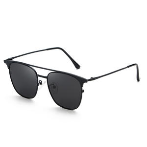 Lunettes de soleil unisexes tendance, monture intégrale, verres TAC, protection UV400, style noir, or, argent - Product Image 1