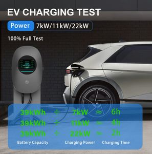 Chargeur mural pour véhicules électriques domestiques 7kW 11kW 22kW Type1 Type2 avec écran LCD intelligent pour véhicules électriques à énergie nouvelle - Product Image 4