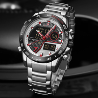 Jam Tangan Digital NAVIFORCE 9171 Pria LED Sport Jam Tangan Quartz Pria Luminous Tahan Air Relogio Masculino