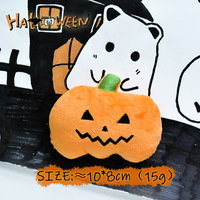 Mainan Anjing Halloween Berbentuk Hantu, Labu, dan Kelelawar, Boneka Plush Berbunyi, Mainan Kunyah Lembut untuk Anak Anjing
