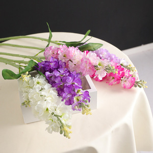 <span class=keywords><strong>Flores</strong></span> <span class=keywords><strong>Artificiales</strong></span> al por Mayor, Delphinium Larkspur, Arreglos de <span class=keywords><strong>Flores</strong></span> de Seda Púrpura para Decoración de Bodas, Alta Simulación Realista - Product Image 4